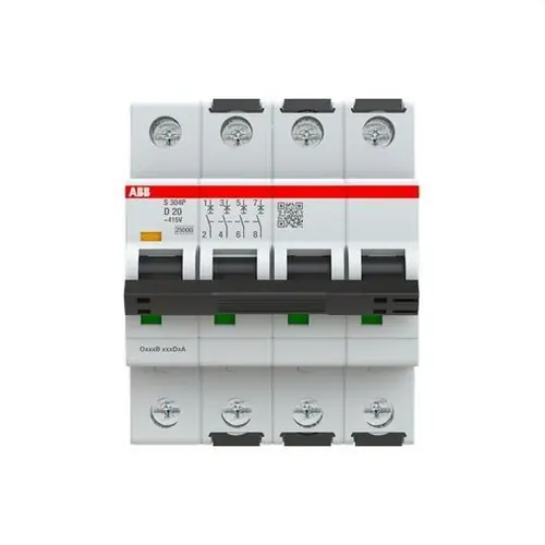INTERRUPTOR AUTOMÁTICO S304P-D20 4P 20A CLASE D 25kA Última Oportunidad