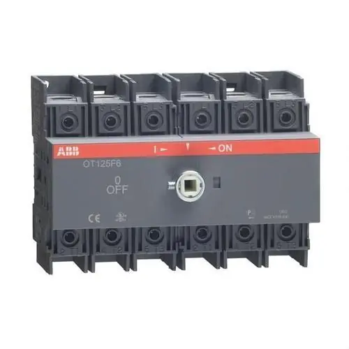 Disponible Ahora INTERRUPTOR SECCIONADOR OT125F6 6P 125A 125/90A/A