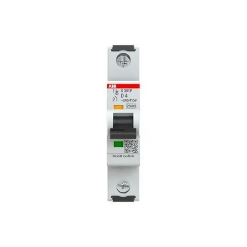 Precio Económico INTERRUPTOR AUTOMÁTICO S301P-D4 1P 4A CLASE D 25kA
