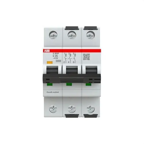 Compra Hoy INTERRUPTOR AUTOMÁTICO S303P-C25 3P 25A CLASE C 25kA