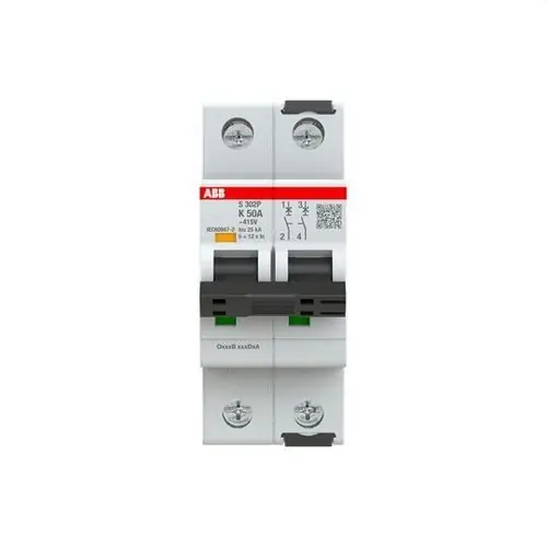 INTERRUPTOR AUTOMÁTICO S302P-K50 2P 50A CLASE K 15kA Precio De Fábrica