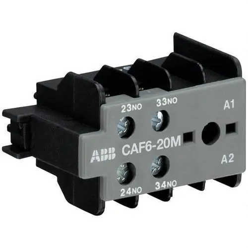 BLOQUE CONTACTO AUXILIAR CAF6-20M MONTAJE FRONTAL TORNILLO Solo Por Tiempo Limitado