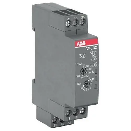 RELÉ DE TIEMPO CT-ERC.22 RETARDO A LA CONEXIÓN 2 C/O 24-48V DC/24-240V AC Últimas Unidades