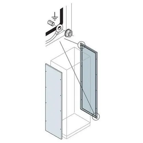 CONJUNTO PANEL LATERAL IS2 2200x500mm RAL 7035 (2u) Envío Gratis
