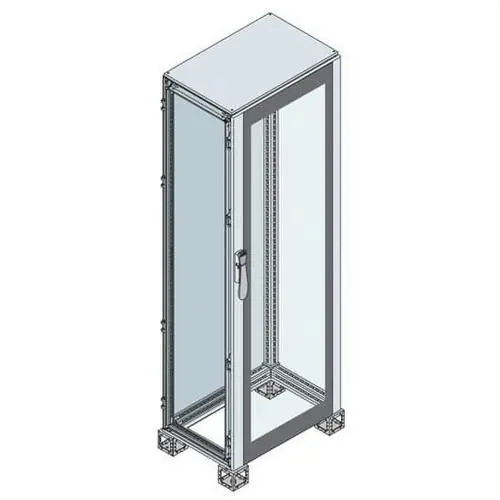 ARMARIO CON PUERTA ACRISTALADA 2200x600x1000mm GRIS CLARO RAL 7035 Mejor Precio