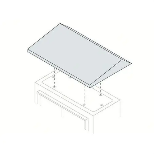 Gran Oferta TEJADILLO ARMARIO 600x200mm SR RAL 7035 RUGOSO