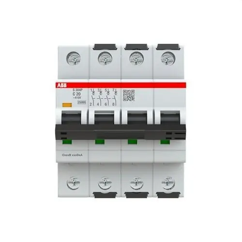 No Te Lo Pierdas INTERRUPTOR AUTOMÁTICO S304P-C20 4P 20A CLASE C 25kA
