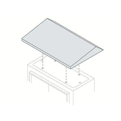 TEJADILLO ARMARIO 600x300mm SR RAL 7035 RUGOSO Certificado