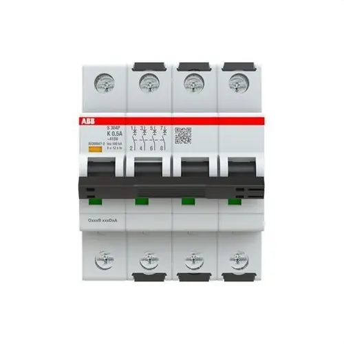 INTERRUPTOR AUTOMÁTICO S304P-K0,5 4P 0,5A CLASE K 25kA Envío Inmediato