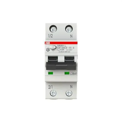 Liquidación INTERRUPTOR CONMUTADOR DS200L 1P+N C 32A A 6kA 30mA