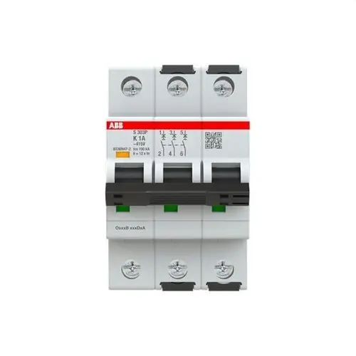INTERRUPTOR AUTOMÁTICO S303P-K1 3P 1A CLASE K 25kA Solo Hoy