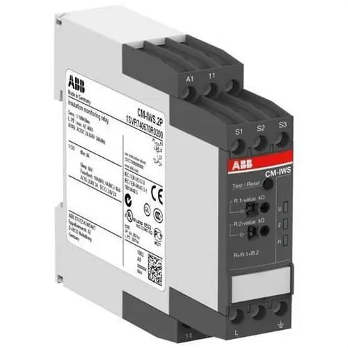 Descuento RELÉ CONTROL AISLAMIENTO CM-IWS-2P 400V CA RESORTE