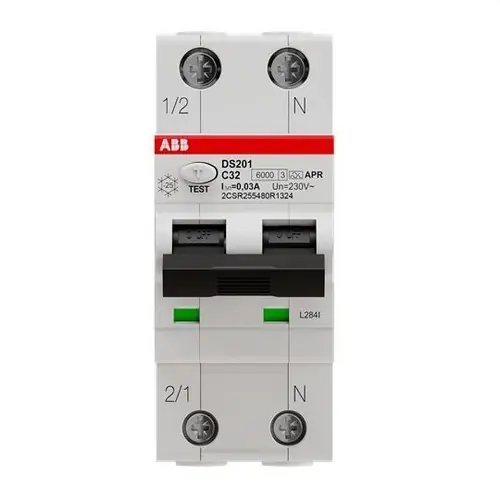 Más Vendido INTERRUPTOR CONMUTADOR DS200 1P+N C 32A A APR 10kA 30mA