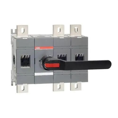 Marca Reconocida INTERRUPTOR SECCIONADOR OT1250E12P CON MANDO FRONTAL CENTRADO