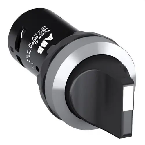 SELECTOR 3 POSICIONES MANETA CORTA ARO METÁLICO CA + CC NEGRO Compra Hoy