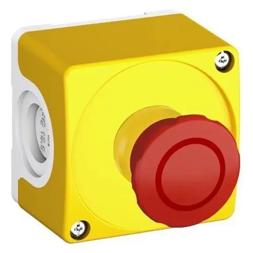 CAJA CON PULSADOR PARADA DE EMERGENCIA 40mm CEPY1-1002 Liquidación