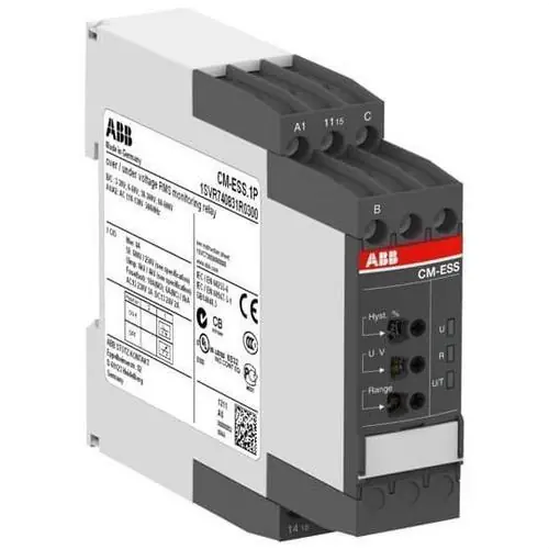 RELÉ CONTROL TENSIÓN MONOFÁSICO CM-ESS.1P 24-240V CA/CC RESORTE Precio Bajo